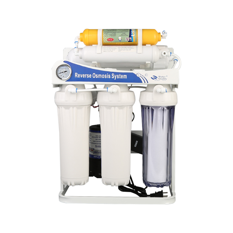 RH-RO3 Six stage reverse osmosis water filter -75G with pressure gauge and stand bracket