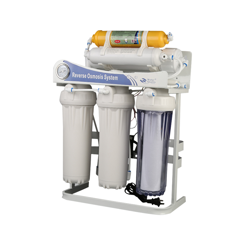 RH-RO3 Six stage reverse osmosis water filter -75G with pressure gauge and stand bracket